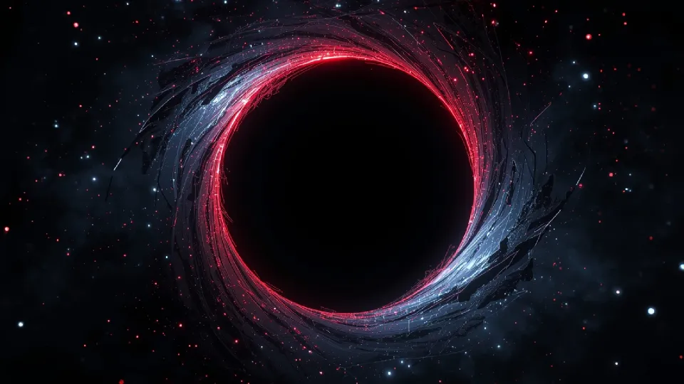 black hole glowing edges